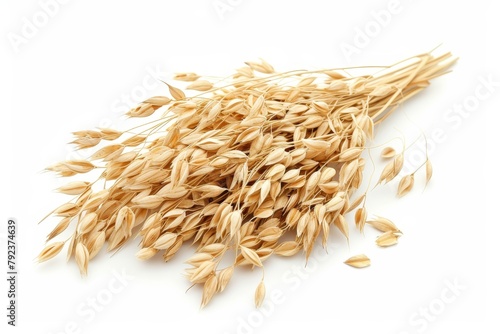 Isolated oat on white background