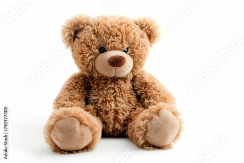 isolated teddy bear on a white background photo