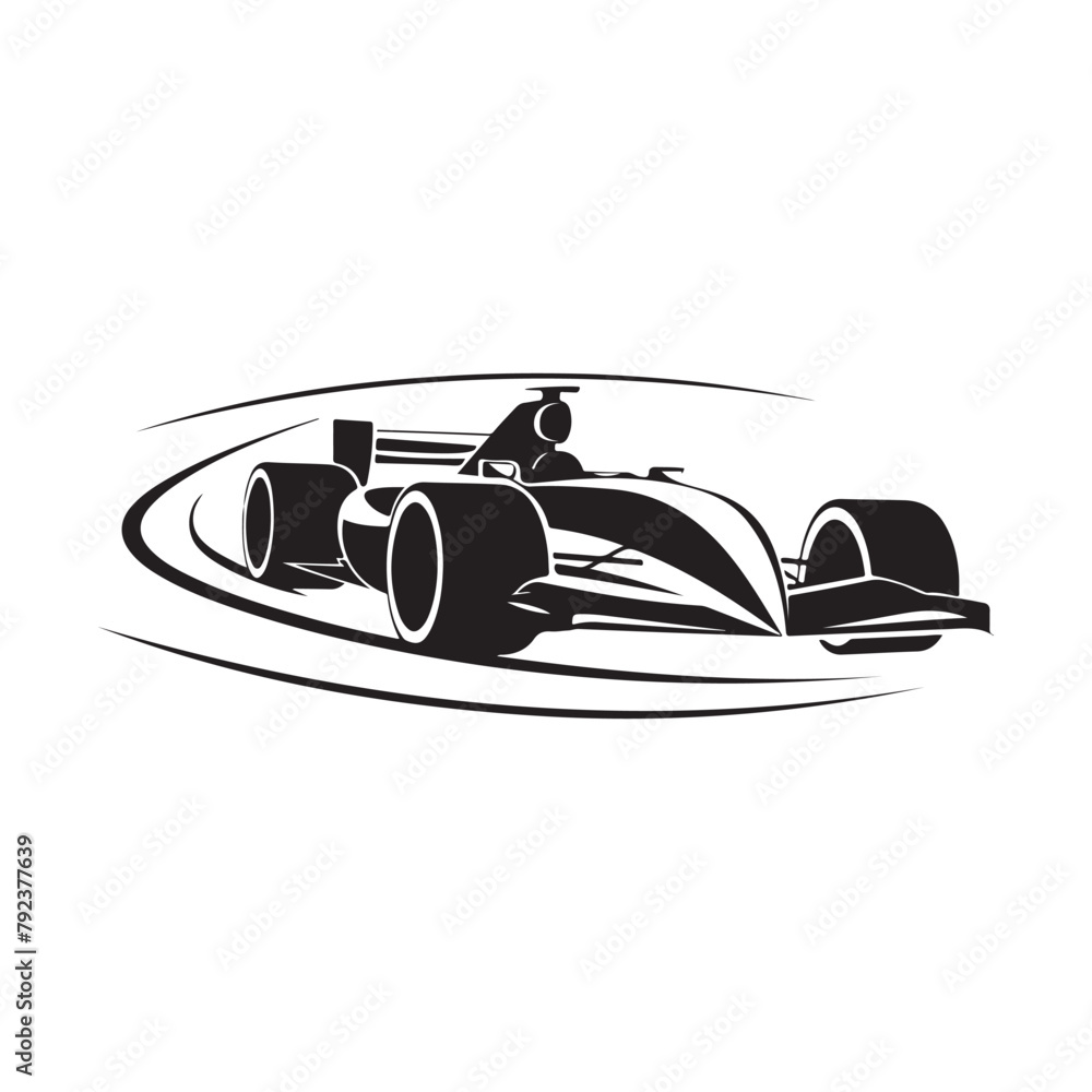 Formula 1 car icon Stock Vector on White Background Formula 1 car icon Stock Vector on White Background