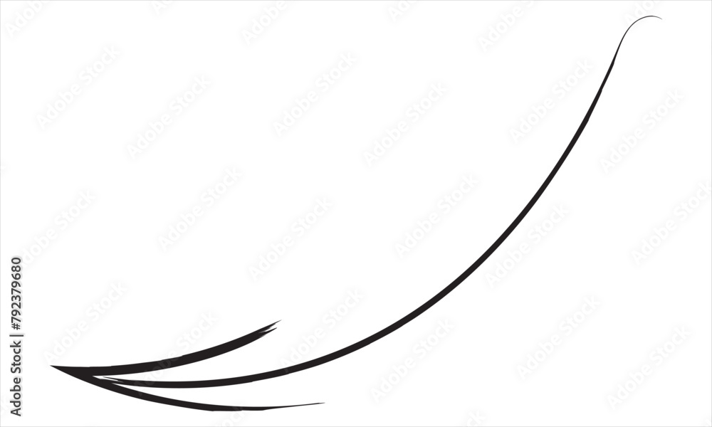 brush painted arrow icon on white background. Vector illustration. grunge arrow paint brush painted arrow icon on white background. Vector illustration. grunge arrow paint