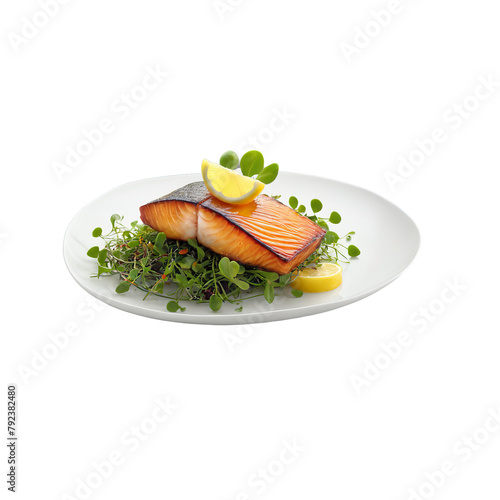 Pan seared red emperor crispy skin flaky flesh lemon caper sauce micro greens Culinary and