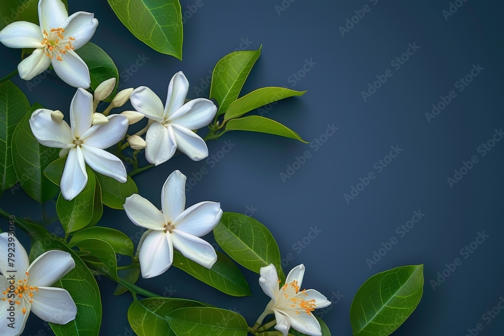 Jasmine flowers in bloom File with clipping path included Jasmine flowers in bloom File with clipping path included