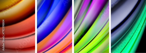 A vibrant collage of tints and shades including purple, magenta, and electric blue waves on a black background, creating a symmetrical pattern reminiscent of a terrestrial plant