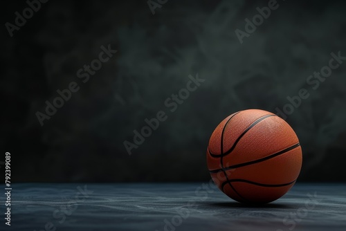 Orange basketball in studio isolated on white © LimeSky