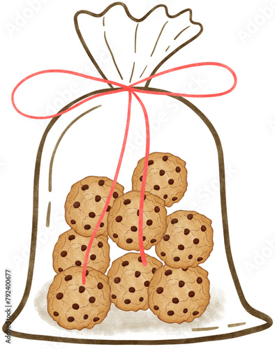 cookies with chocolate