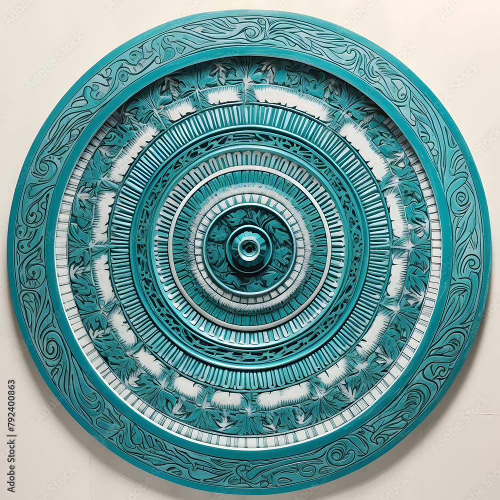 Naklejka premium ornamental round ornament