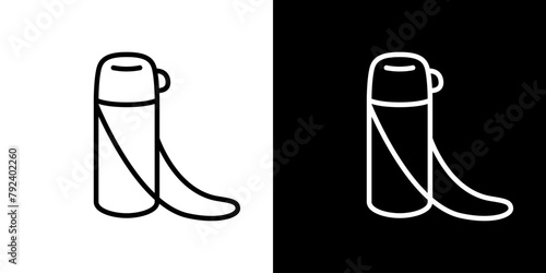 水筒の線画アイコン