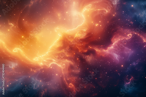 Colorful space filled with stars 8k hi-res cosmic wallpaper background