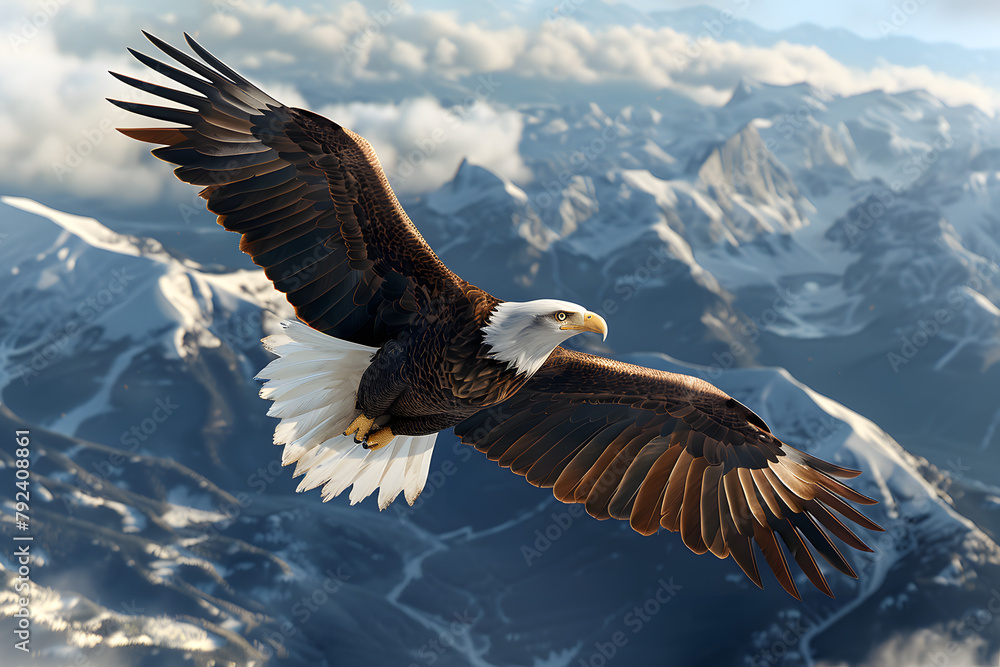 Fototapeta premium eagle in flight