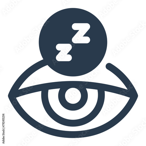 Tired Sleepy Eyes for Bedtime Rest