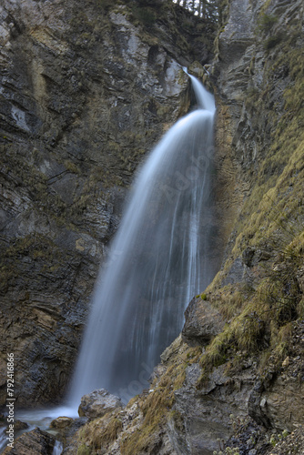 Beautiful waterfalls in Gozd Martuljek, Slovenia photo