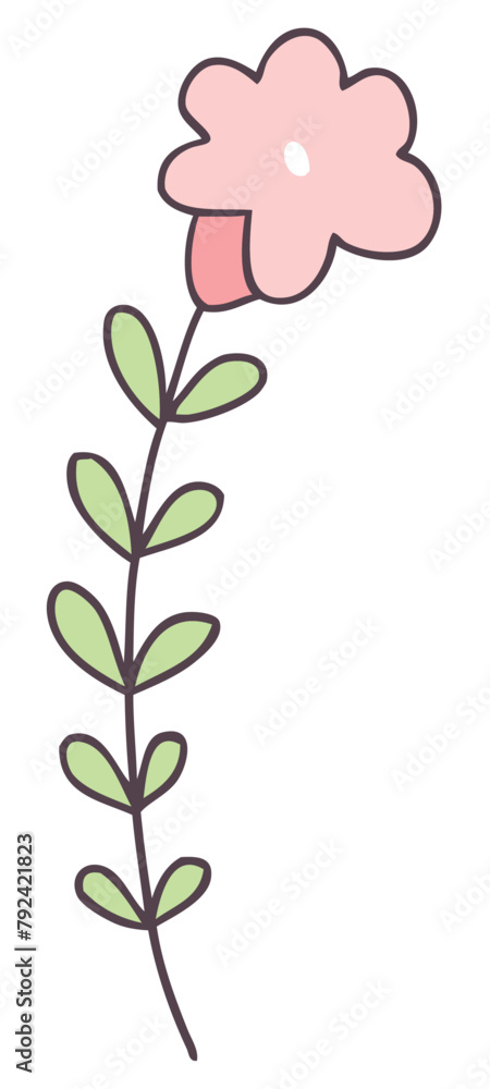 simple image of pink flower