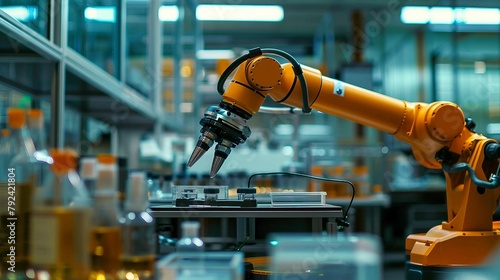 robotic arm in factory
