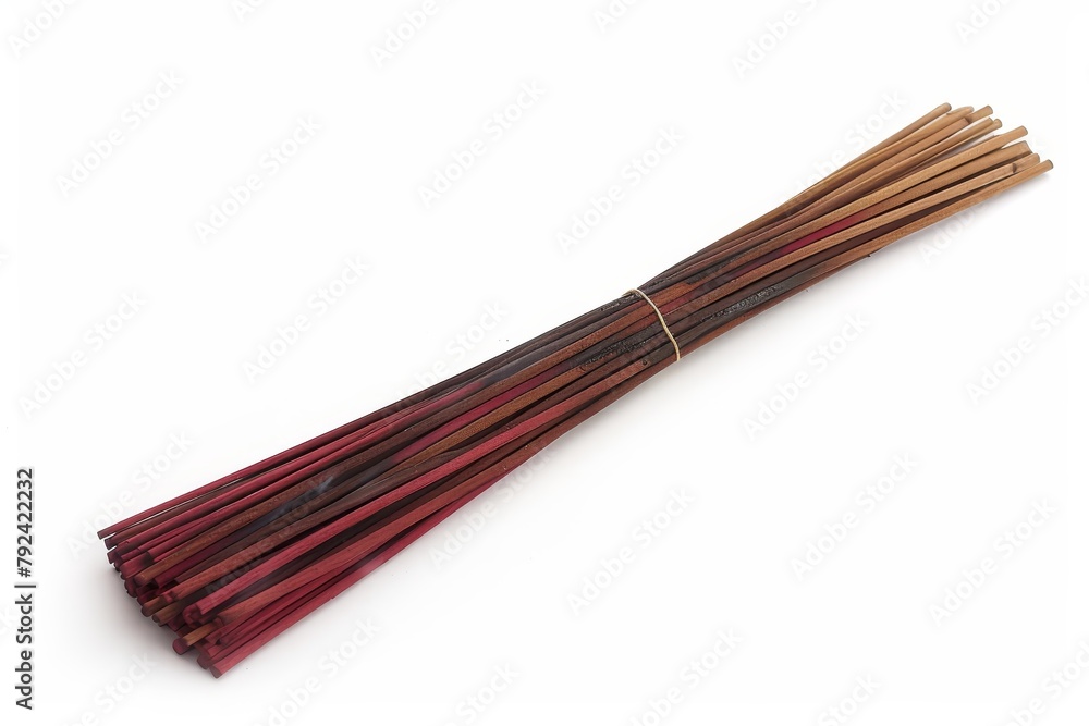 Tibetan incense sticks depicted on white background Tibetan incense sticks depicted on white background