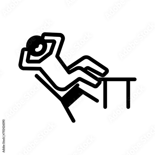 Vector solid black icon for Misbehave