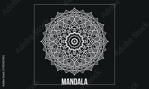 Vector luxury mandala template design