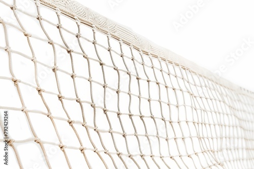 Volleyball net alone on a white background photo