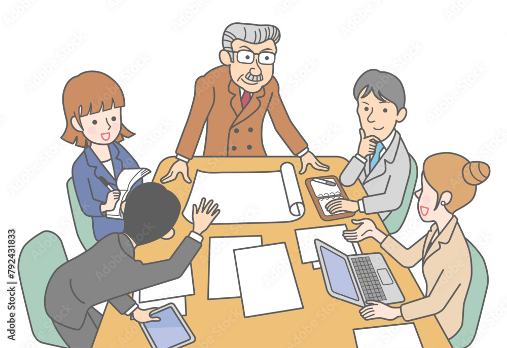 ビジネス会議シーン ビジネス会議シーン