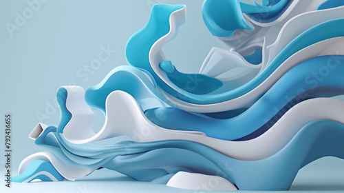Blue and White Sculpture background