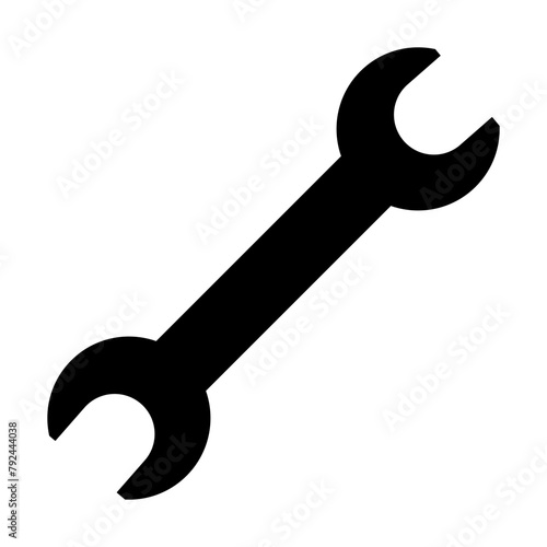 Wrench flat icon vector for graphic design, logo, web site, social media, mobile app, ui illustration