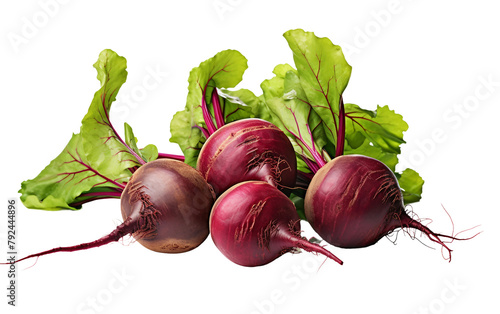 Juicy Red Beets Isolated On Transparent Background PNG.