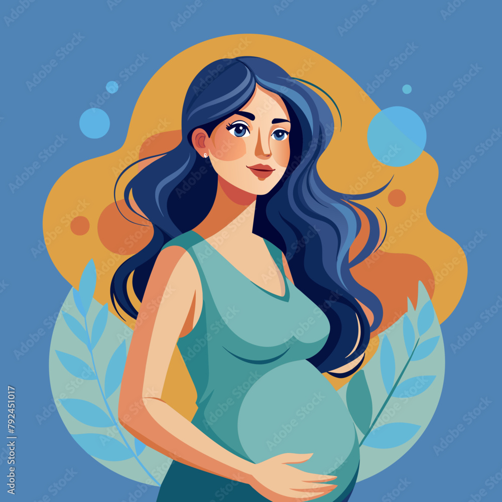 beautiful-pregnant-woman-illustration-for-a-design