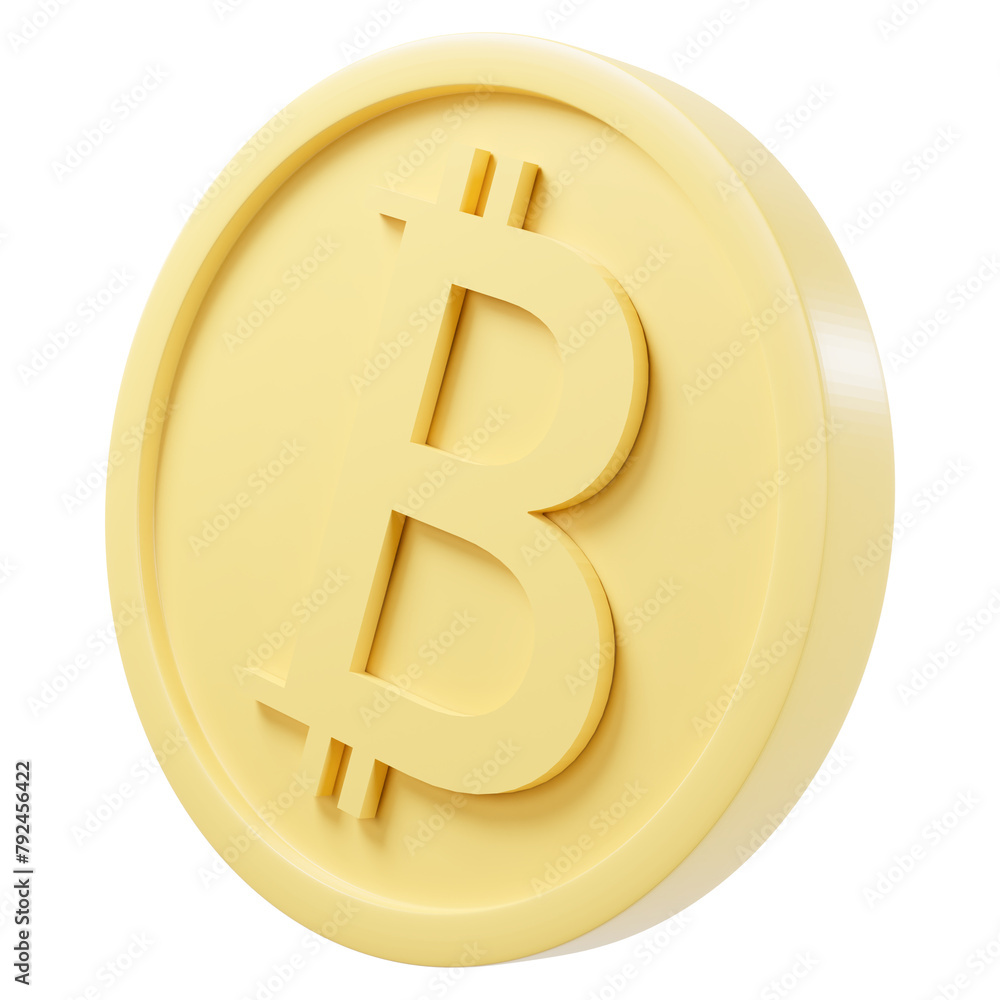 bitcoin icon 3d render. 3d illustration. investment and digital asset concept. bitcoin icon 3d render. 3d illustration. investment and digital asset concept.