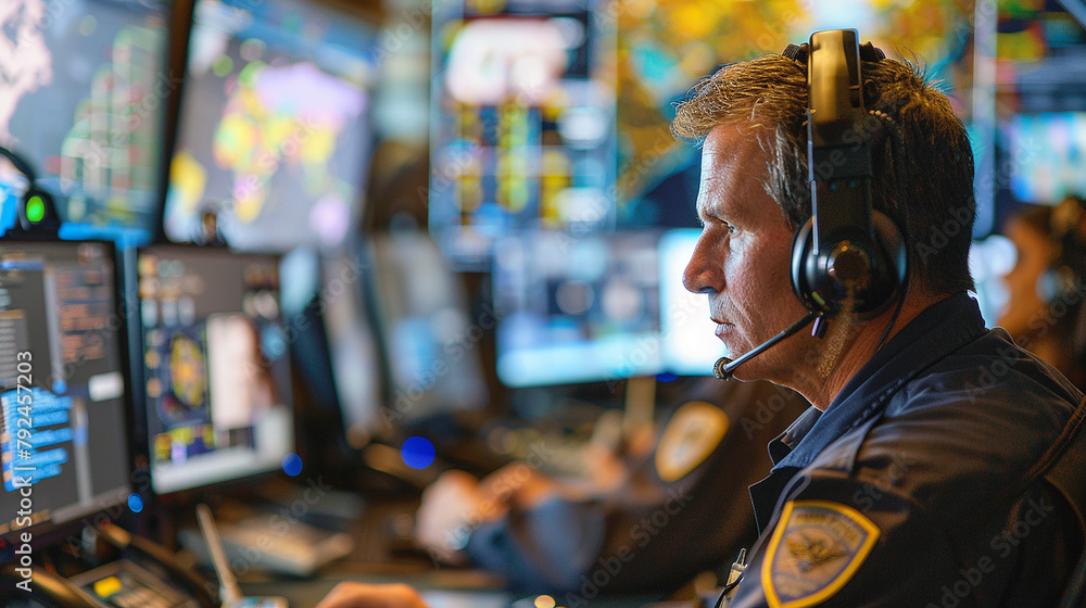 Government agencies and emergency responders using technology and data analytics to coordinate disaster response efforts, manage crises, and ensure public safety during emergencies.