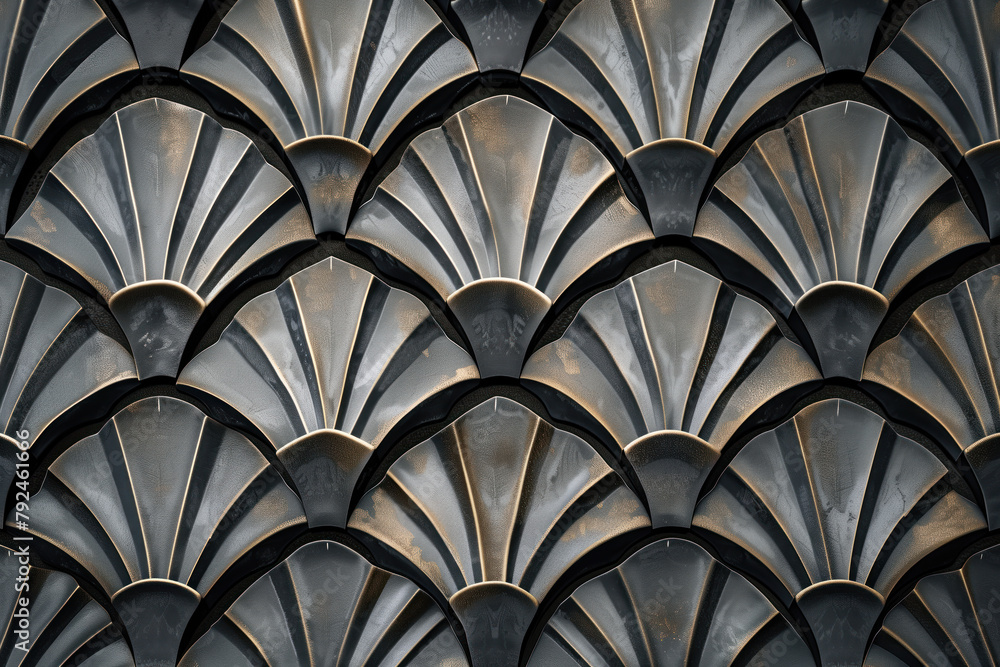 Sophisticated abstract 3d pattern. Japanese and Scandinavian style. Art deco. Background image. Created with Generative AI technology. Sophisticated abstract 3d pattern. Japanese and Scandinavian style. Art deco. Background image. Created with Generative AI technology.