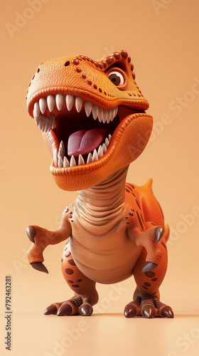 Tyrannosaurus Rex - A carnivorous dinosaur with a huge body and powerful jaws, it is one of the most famous species of dinosaurs. It's a powerful and charismatic character to design. 3D