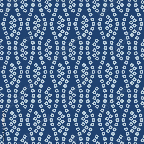 Japanese Curl Zigzag Wave Line Vector Seamless Pattern