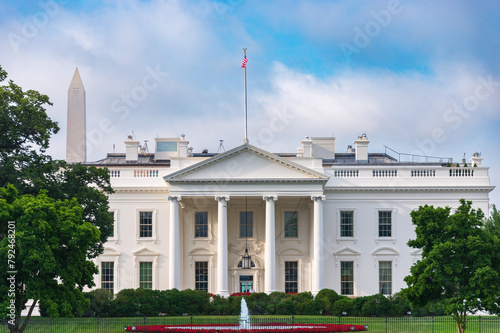 The White House, Official Residence and Workplace of the President of the United States, Located at 1600 Pennsylvania Avenue NW in Washington, D.C. photo