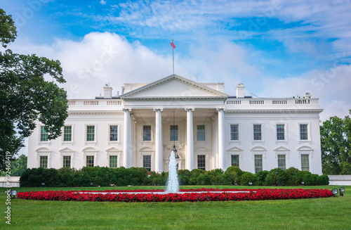 The White House, Official Residence and Workplace of the President of the United States, Located at 1600 Pennsylvania Avenue NW in Washington, D.C. photo