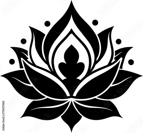 Lotus motif, lotus flower