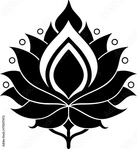 Lotus motif, lotus flower