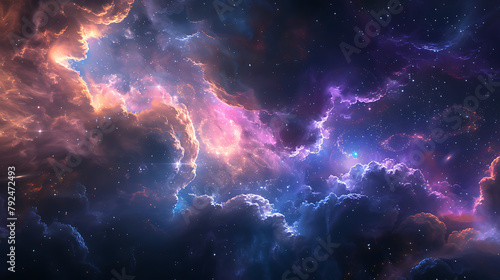Abstract cosmos background cosmic dust distant stars