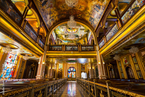 Interior of Coptic Orthodox Church in Sharm El Sheikh, Egypt photo