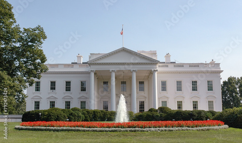 The White House, Official Residence and Workplace of the President of the United States, Located at 1600 Pennsylvania Avenue NW in Washington, D.C.