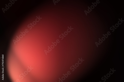 Artificial background creation with a red shape on dark