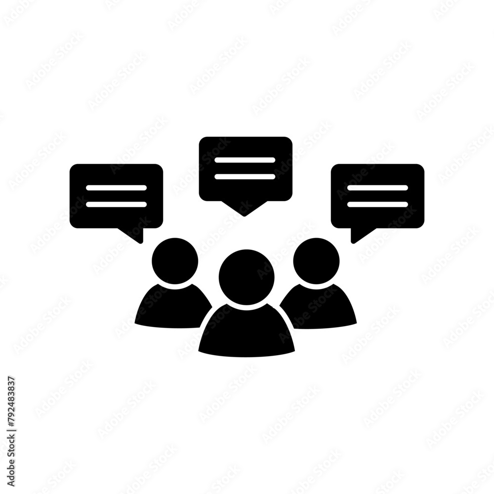 Communication icon vector. Interaction illustration sign. connection symbol. Chat logo. Communication icon vector. Interaction illustration sign. connection symbol. Chat logo.