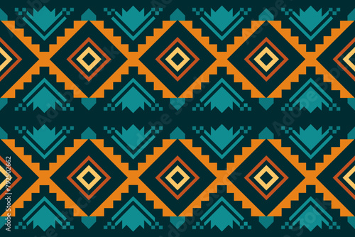 Ethnic boho seamless pattern. Tribal pattern. Folk motif. Textile rapport.