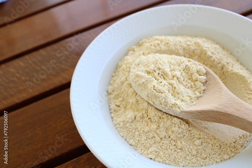 bowl of chickpea flour