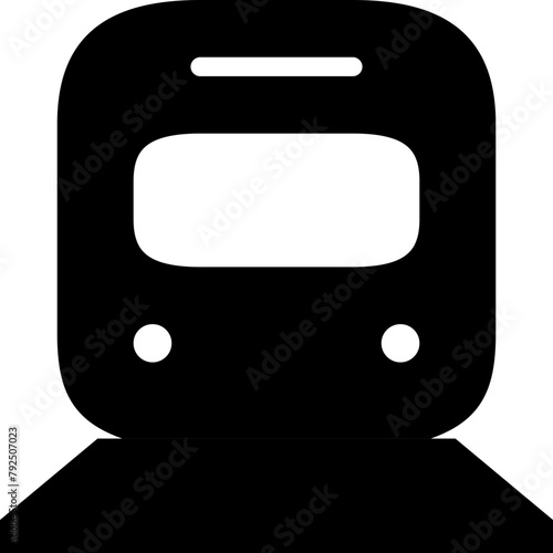 bus icon on square internet button