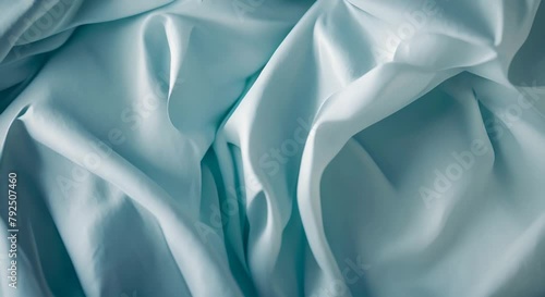 Textured Light Blue Material with Cascading Folds photo
