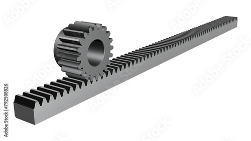 Billede på lærred Gear rack and pinion