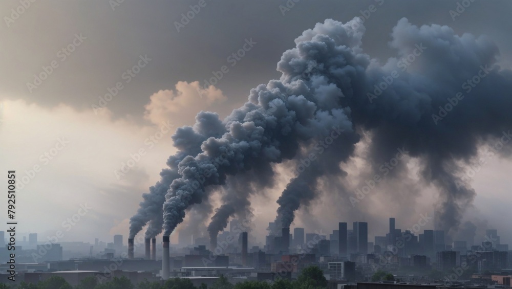 Obraz premium Air pollution