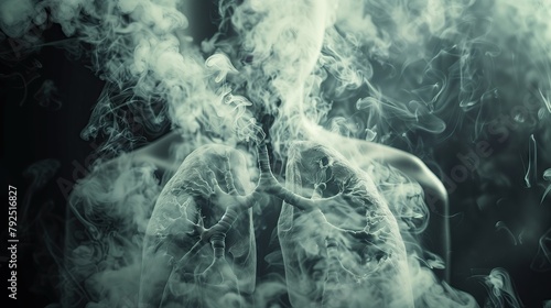 Smoking: Harmful fumes can damage the lungs and cause disease. © PT