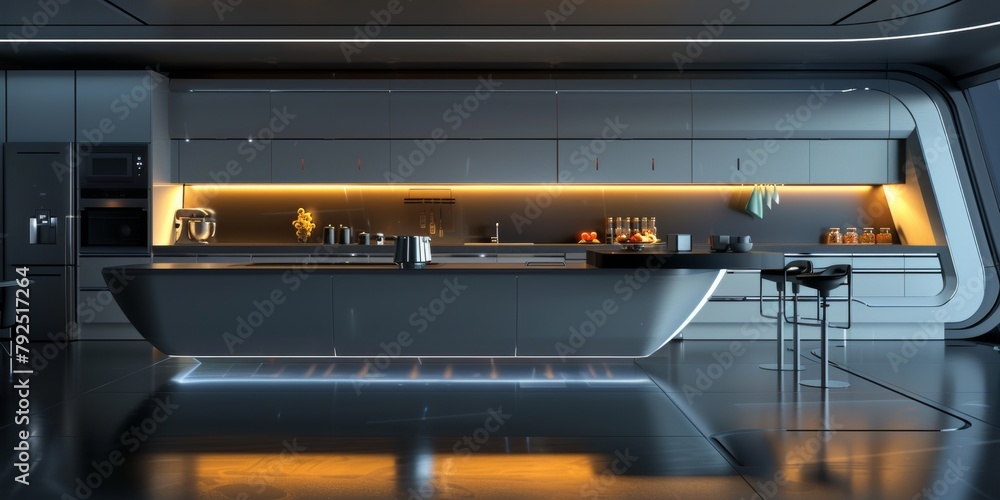 Smart Kitchen of the FutureLED Lighting and High-Tech Appliances Smart Kitchen of the FutureLED Lighting and High-Tech Appliances