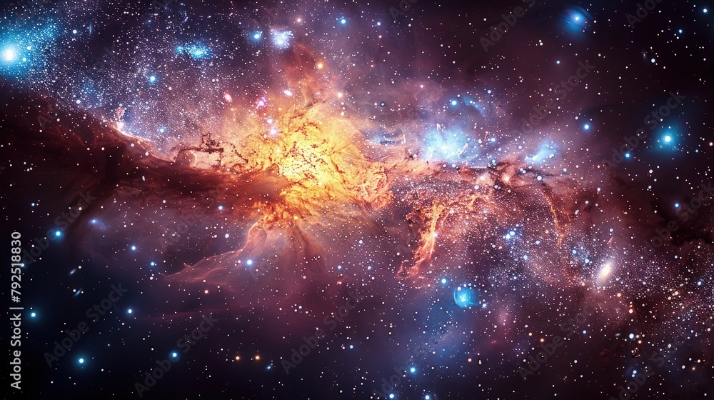 Colorful Cosmic. Galaxies the Universe with Brilliant Hues. Abstract cosmos background. Colorful Cosmic. Galaxies the Universe with Brilliant Hues. Abstract cosmos background.