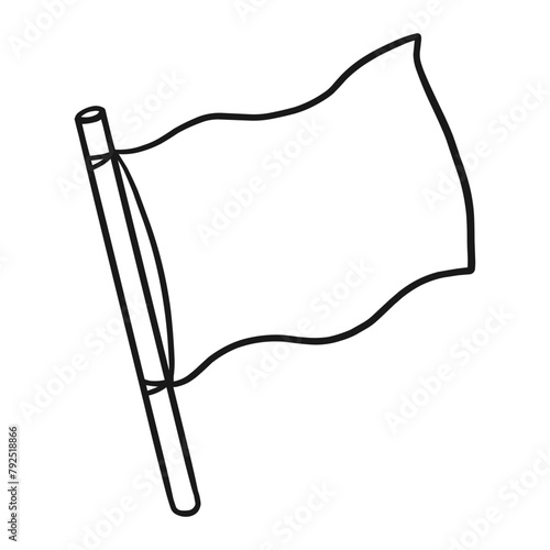 flag outline